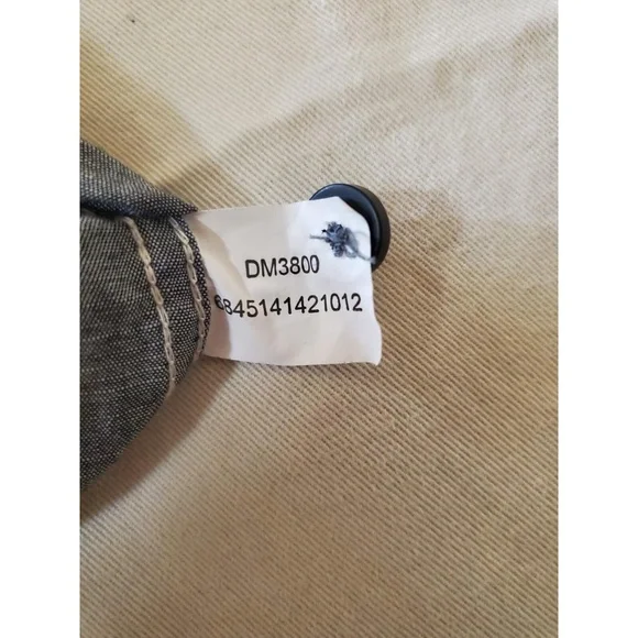 House Of Blues Womens Gray Chambray Button Up Cotton Shirt Top L - Picture 3 of 12